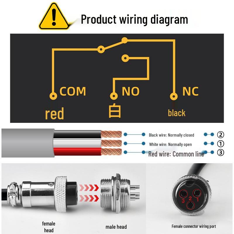 TFS-1 Spot Welder Foot Switch with Aviation Plug, 2-Meter Cable, and Self-Resetting Iron Shell