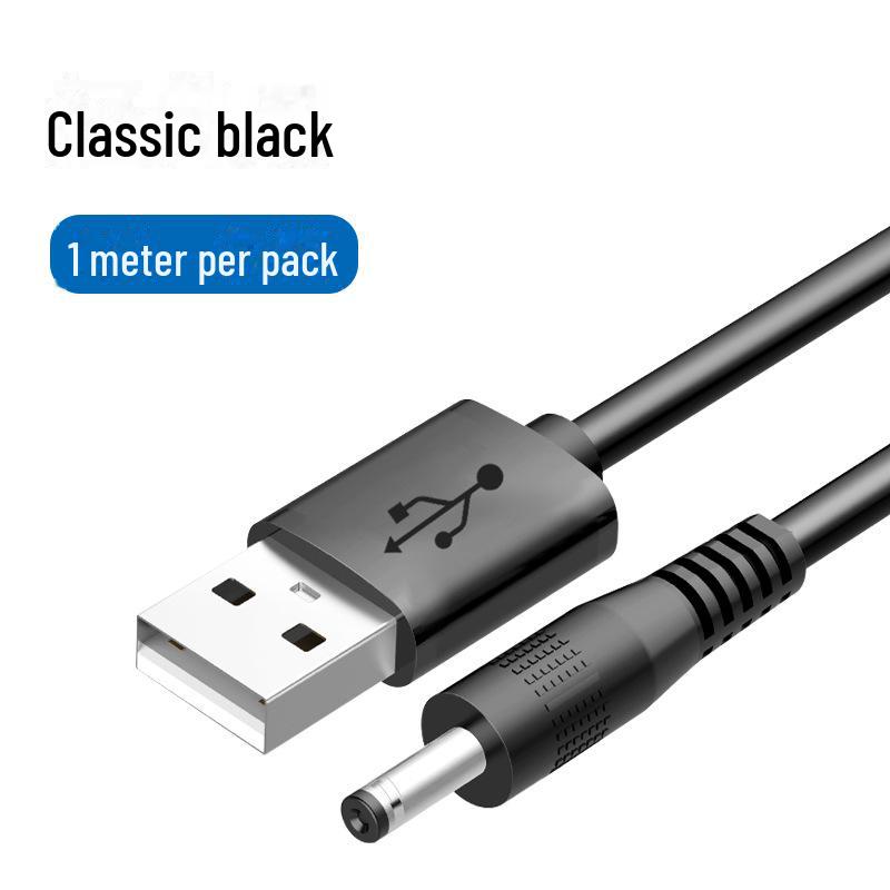 USB To DC 3.5mm Charging Cable for Electric Toothbrush, Speaker, Fan, and Cleansing Device