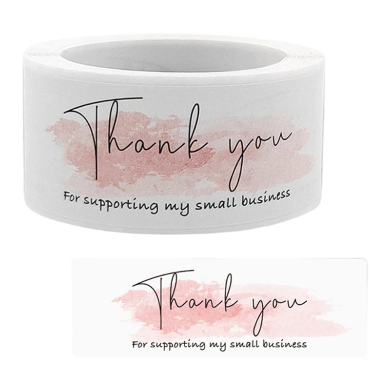 120Pcs/Roll Thank You Sticker Roll for Gift Wrapping and Envelope Sealing
