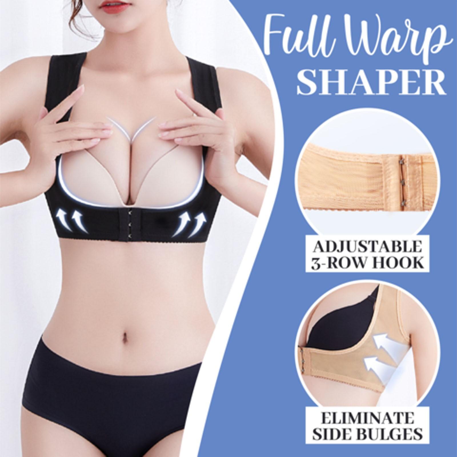 

Женский дышащий эластичный бюстгальтер с подъемом X-образной формы, поддерживающий бюстгальтер для спины XXL чёрный