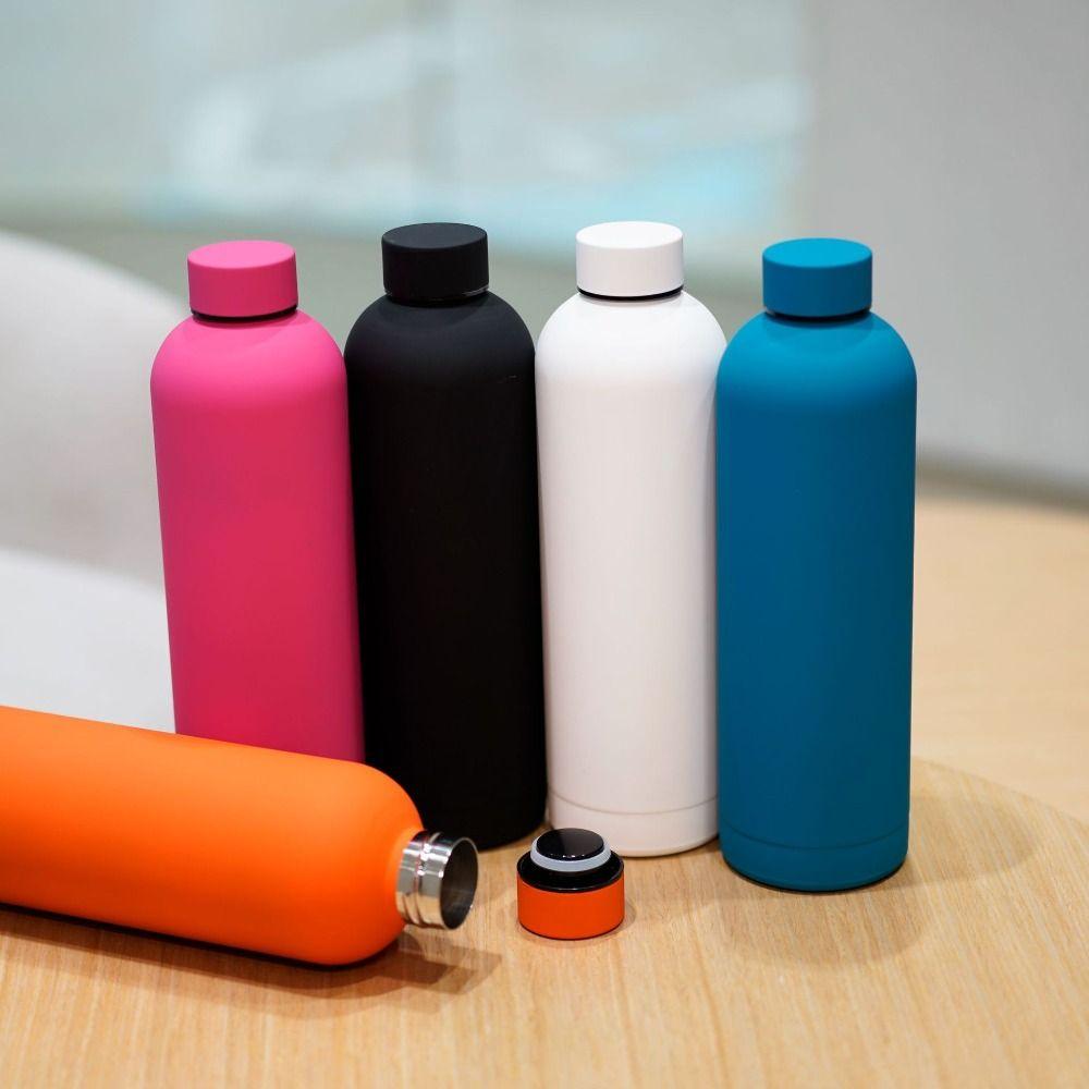 Stainless Steel Small Mouth Insulated Cup 500/750ml Frosted Vacuum Flask Insulated Water Bottle