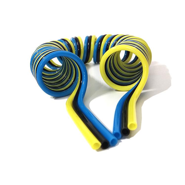 YAYOU TPU Polyurethane Double Row Spiral Air Hose 4mm - PU Double Row Spring Telescopic Tube Custom