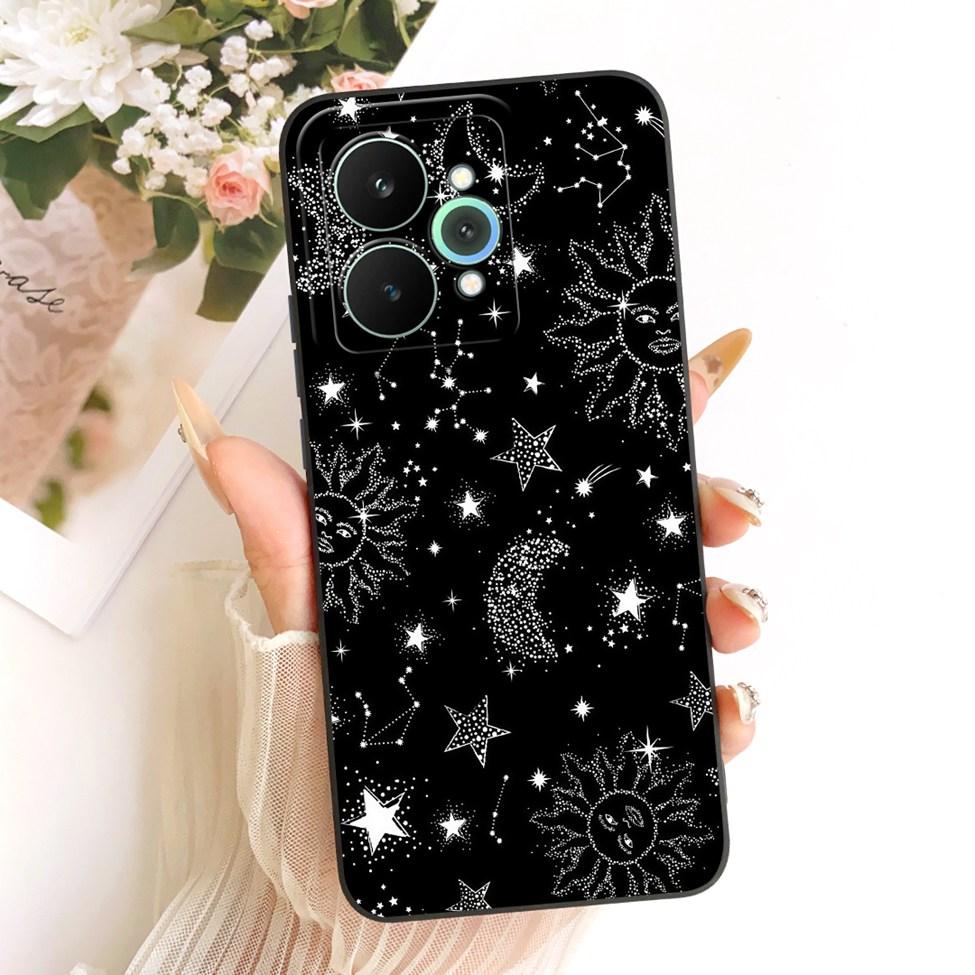 Cover For Realme 15 Pro Casing RMX5101 Silicone Luxury Fashion Flowers Kawaii Cute Painted Shockproof Phone Case