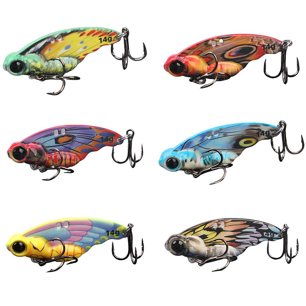Vibration Spoon Bait Bass Fishing Lure Butterfly Metal VIB Bait Artificial Bait Hard Bait