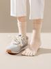 Women's Warm Wool Mid-Calf Five-Toe Socks - Multi-Color, Thick, Cold-Resistant for Autumn and Winter