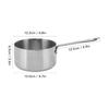 Stainless Steel Stainless Steel Saucepan Tri-Ply Stainless Steel Milk Pot  Home Kitchen