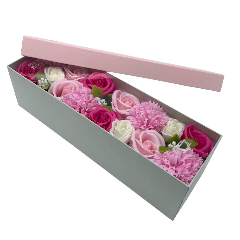 Soap Flowers Long Box Baby Blessings Pinks
