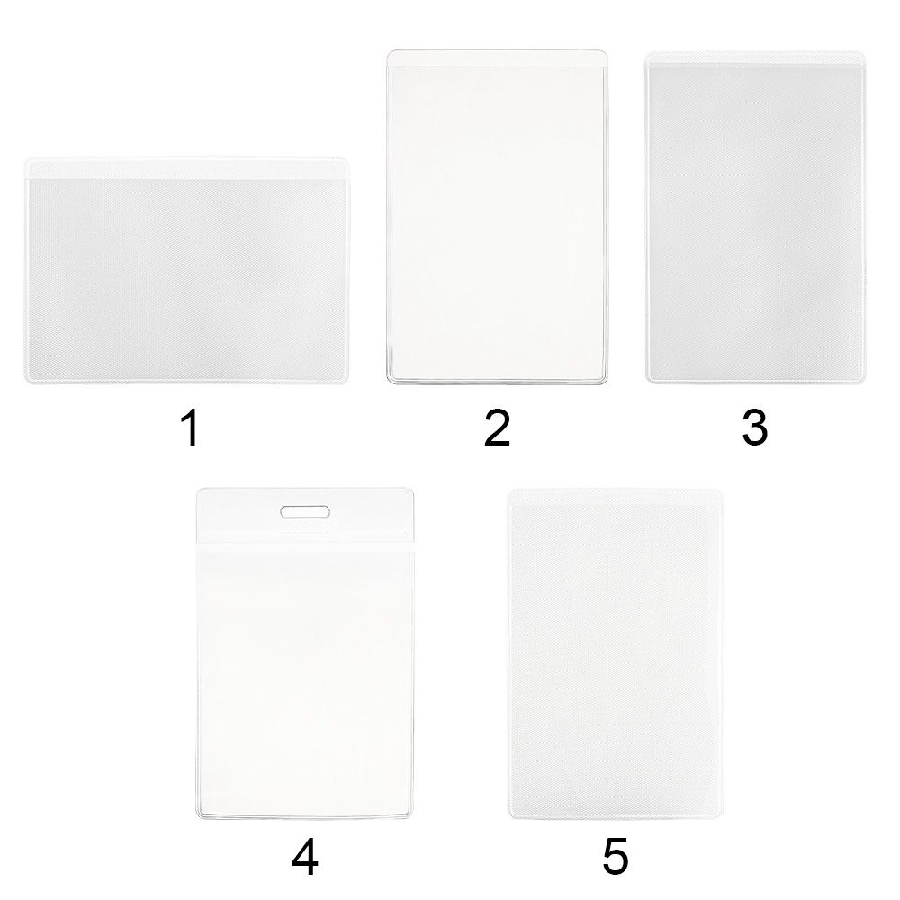 Portable Practical ID Business Case Badge Protector Cover Office School Name Card Work Card Holders ID Card Pouch Card Sleeve