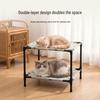 Faltbares Katzenbett für den Boden: Ganzjahres-, Feuchtigkeitsbeständiges, Waschbares und Erhöhtes Design.