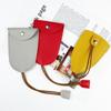 PU Leather Pull Out Keychain Pouch Solid Color Housekeepers Key Holder Casual PU Key Wallets  Gift
