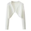 White Summer Knit Shawl Cardigan Dress Cover-up for Women