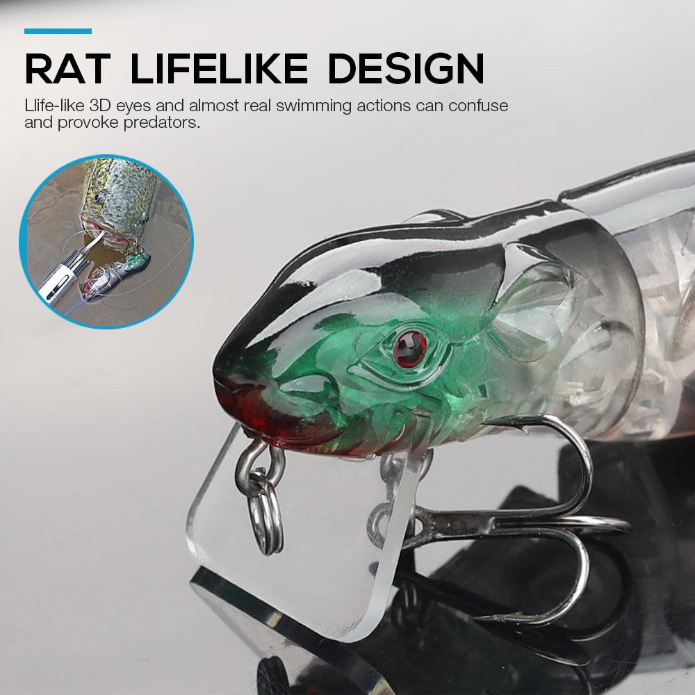 Realistic Rat Lure 6cm 10g Floating Mouse Wobblers For Pike Crankbait Artificial Bait Topwater Fishing Lures Tackle