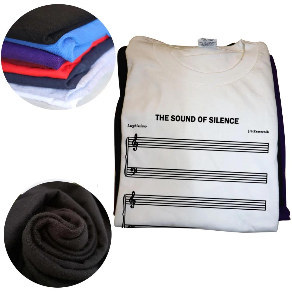 Unisex Funny The Sound Of Silence Tričká pre milovníkov hudby Grafika Bavlna Streetwear Krátky rukáv Darčeky k narodeninám Letný štýl Tričko Unisex