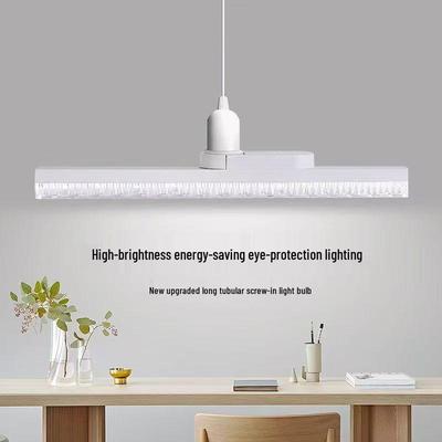 LED Crystal Long Strip Bulb - E27 Screw, Eye Protection, Energy-Saving, for Bedroom & Living Room