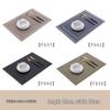 European-Style PVC Placemat - Heat-Resistant, Double-Frame Design for Western Food