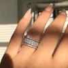 Copper Inlaid Zircon Women'S Personality Trend Ring Jewelry Micro-Inlaid Diamonds