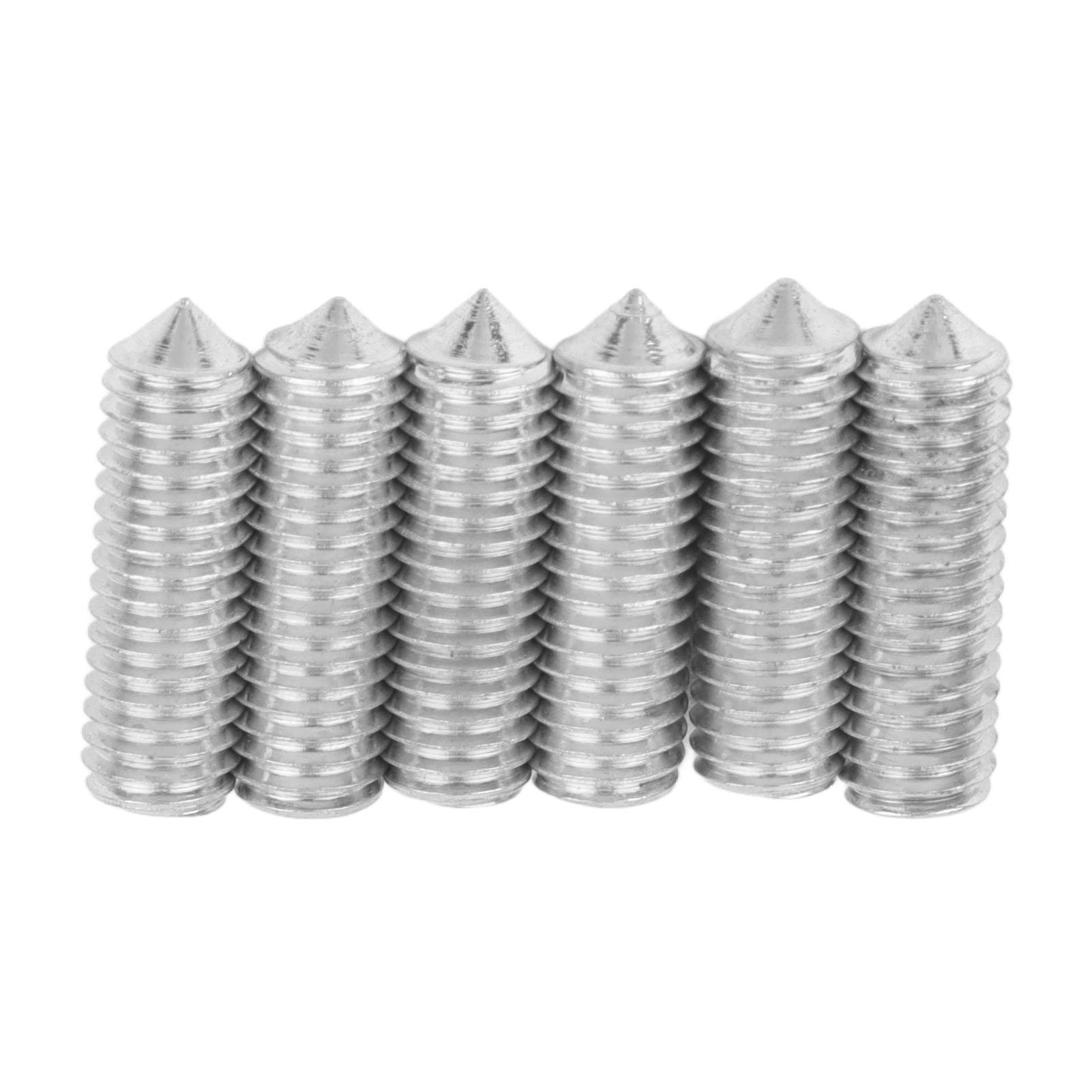 6PCS Guitar Bridge Hex Screws Electric Guitar Bridge Saddle Height Adjustment Screws for Tremolo System