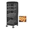 Baker\'s Rack Cover Rack Dust Cover Black Bread Rack Storage Cover Waterproof