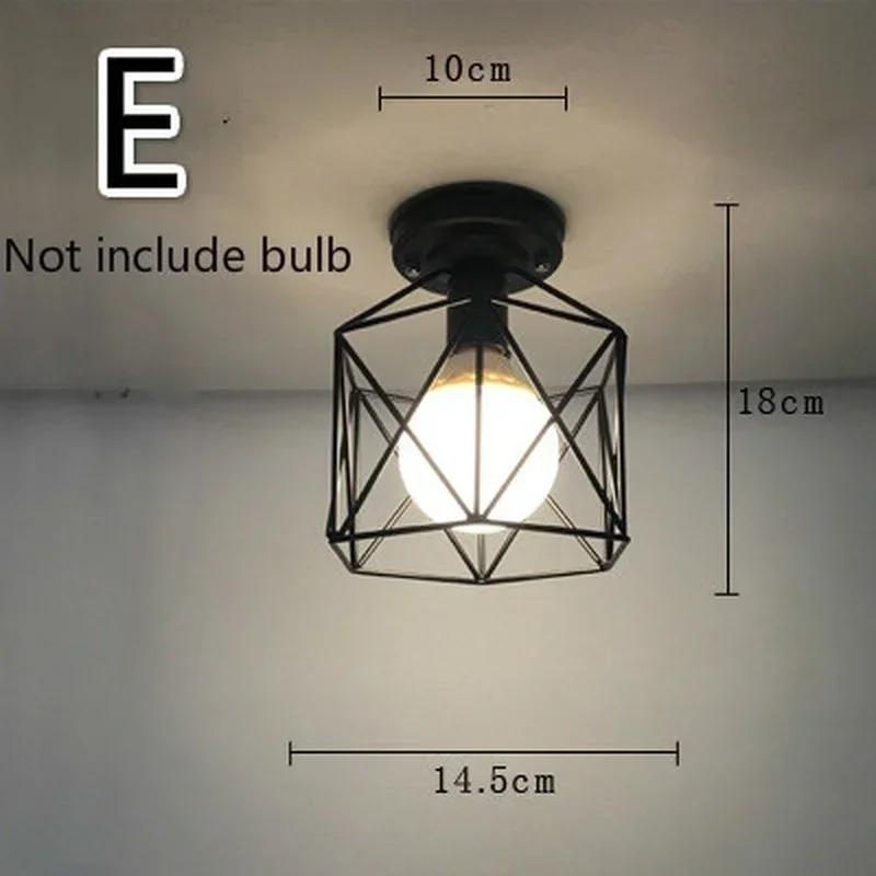 

1 шт., винтажные потолочные светильники, абажур, держатель лампы, металлическая клетка, домашний декор, подвесной светильник, украшения, люстра(Не включать лампы) Brown коричневый