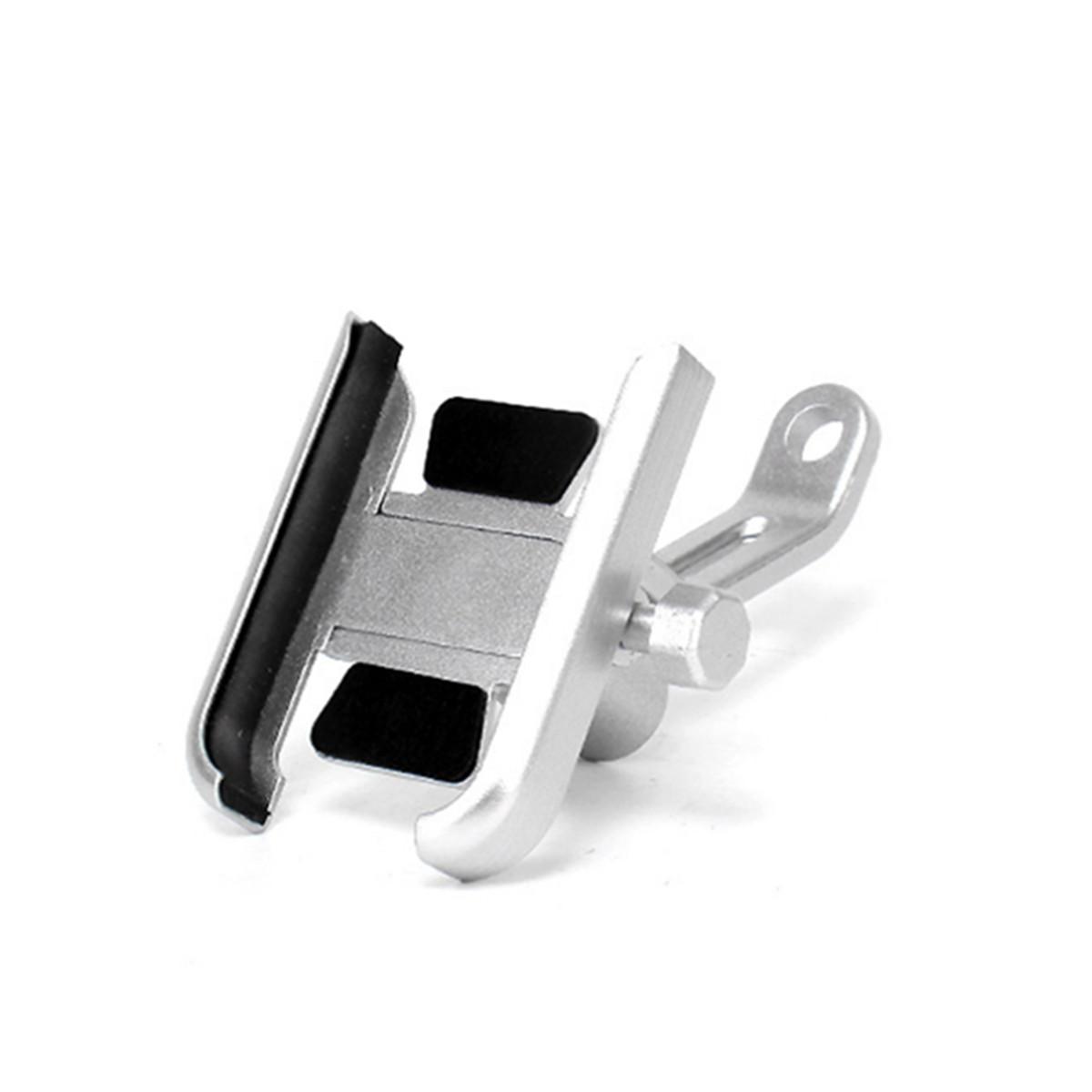 Motorcycle mobile phone holder SMCP1153-rearview mirror silver