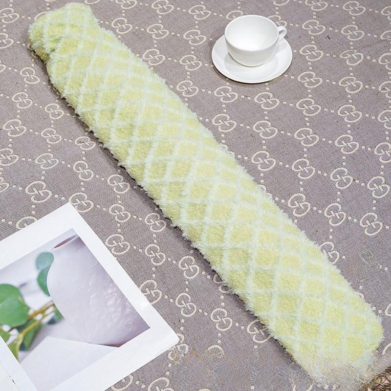 Cartoon Cat Shape Long Hot Water Bag With Soft Short Plush For Warmth And Gift Giving