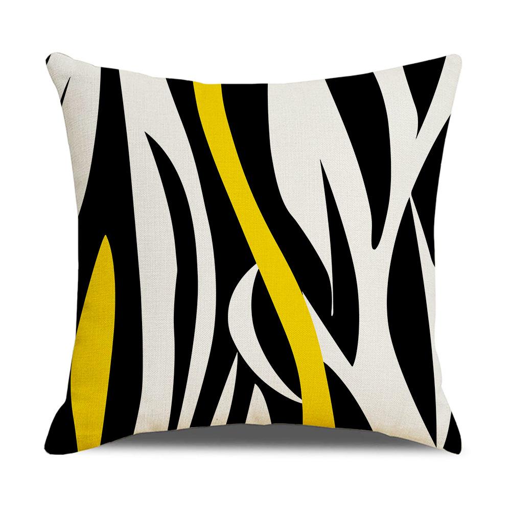 

Сучасна проста наволочка з льону в скандинавському стилі, наволочка для диванної подушки, товари для дому, наволочка контрастного кольору 45 * 45Cm (excluding pillow core)