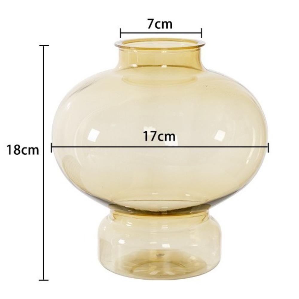 

Пластикова Настільна Скляна Ваза для Квітів Прозора Пляшка для Ароматерапії Модна Ваза для Гідропонних Рослин бурштин