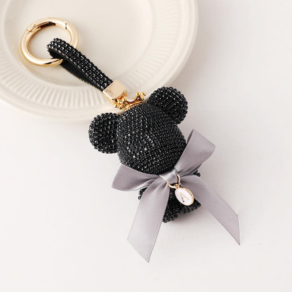 Bear Full Crystal Inlay Bag Charm