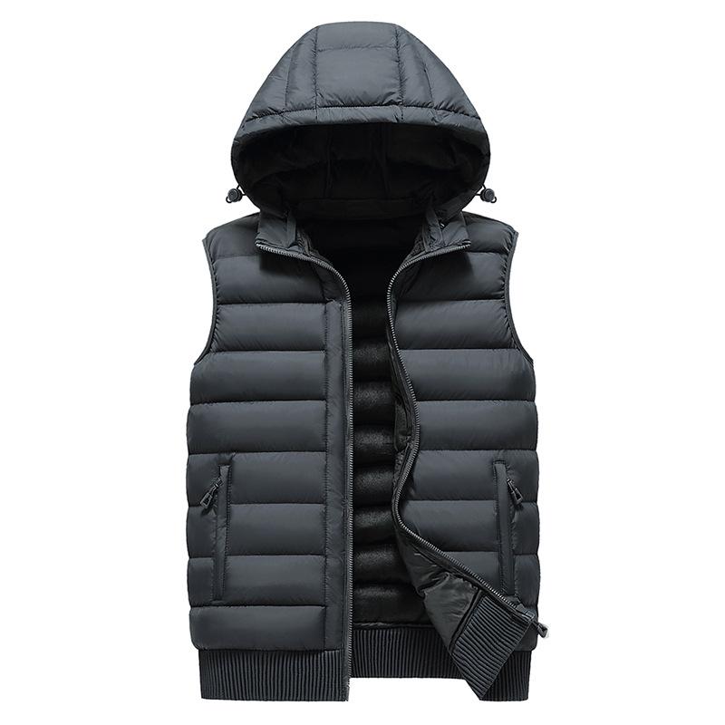 Men's Winter Thick Down Cotton Sports Vest Sleeveless Jacket 2025