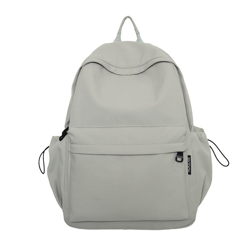 Lightweight Travel Backpack Women Large Capacity Backpack Solid Color Student Schoolbag