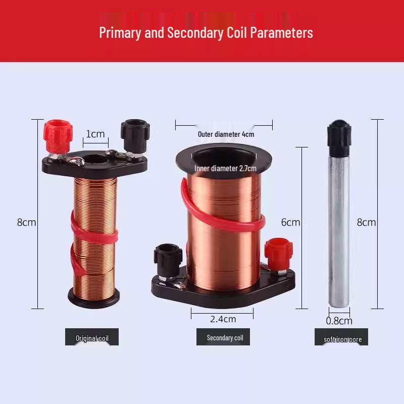 Primary & Secondary Coil Electromagnet Physics Experiment Kit for Elementary & Junior High Demonstrations