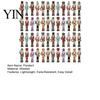 Indoor Christmas Tree Trim 48Pcs Nutcracker Wooden Ornaments, Classic Soldier Hanging Decorations, Vintage Durable Xmas Wood for Holiday Decor