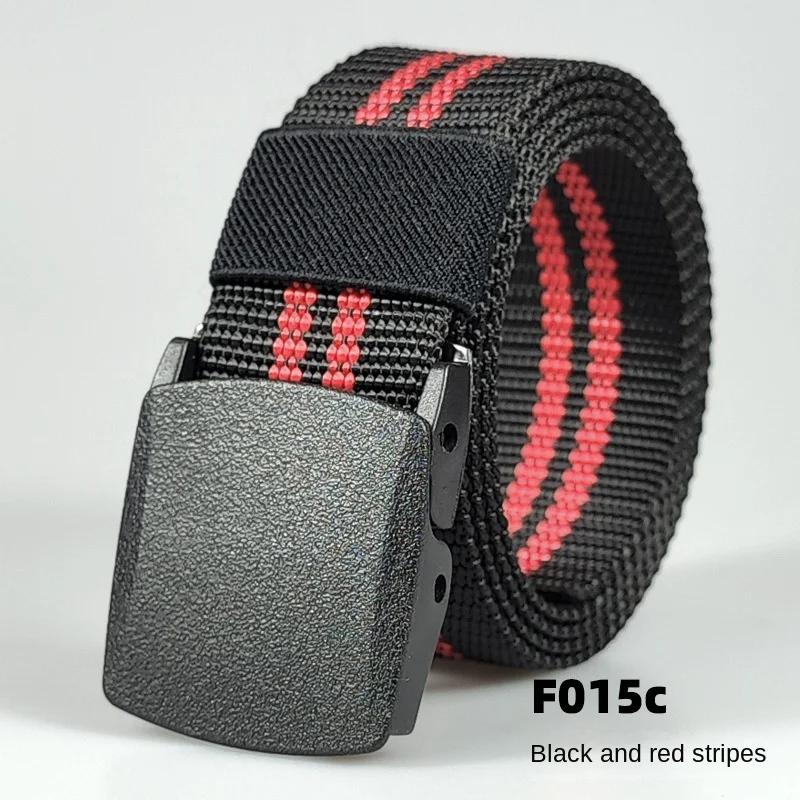 Black Automatic Buckle Nylon  Belt  Waist Canvas Belts Outdoor Strap Travel Sports Belt for Men and Women