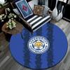 Leicester City Football Club Round Area Rug,Carpet Rug for Living Room Bedroom Sofa Playroom Decor,Non-slip Floor Mat