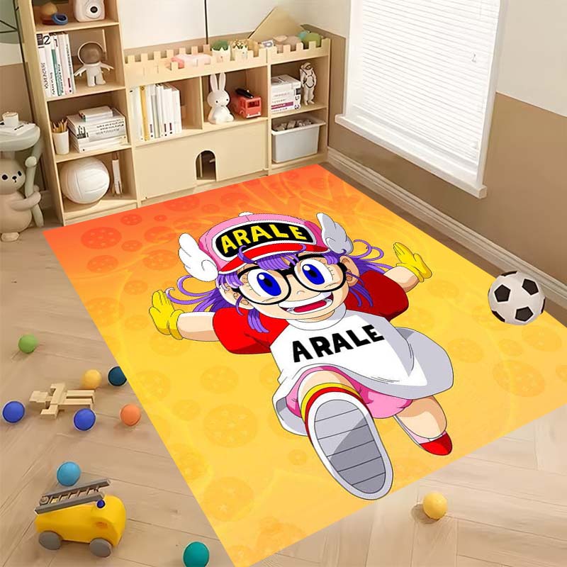 

New Cartoon Dr S-Slump Arale Bathroom Rug, Soft Bedroom Floor, Home Laundry Room, Non-Slip Welcome MatCustomizable 60x90cm