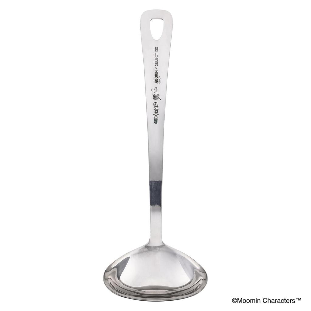 Kai Corporation 25cm Rimmed Stainless Steel Dishwasher Easy to Moomin x SELECT100 DH3206 Ladle, Safe, Clean, Silver,