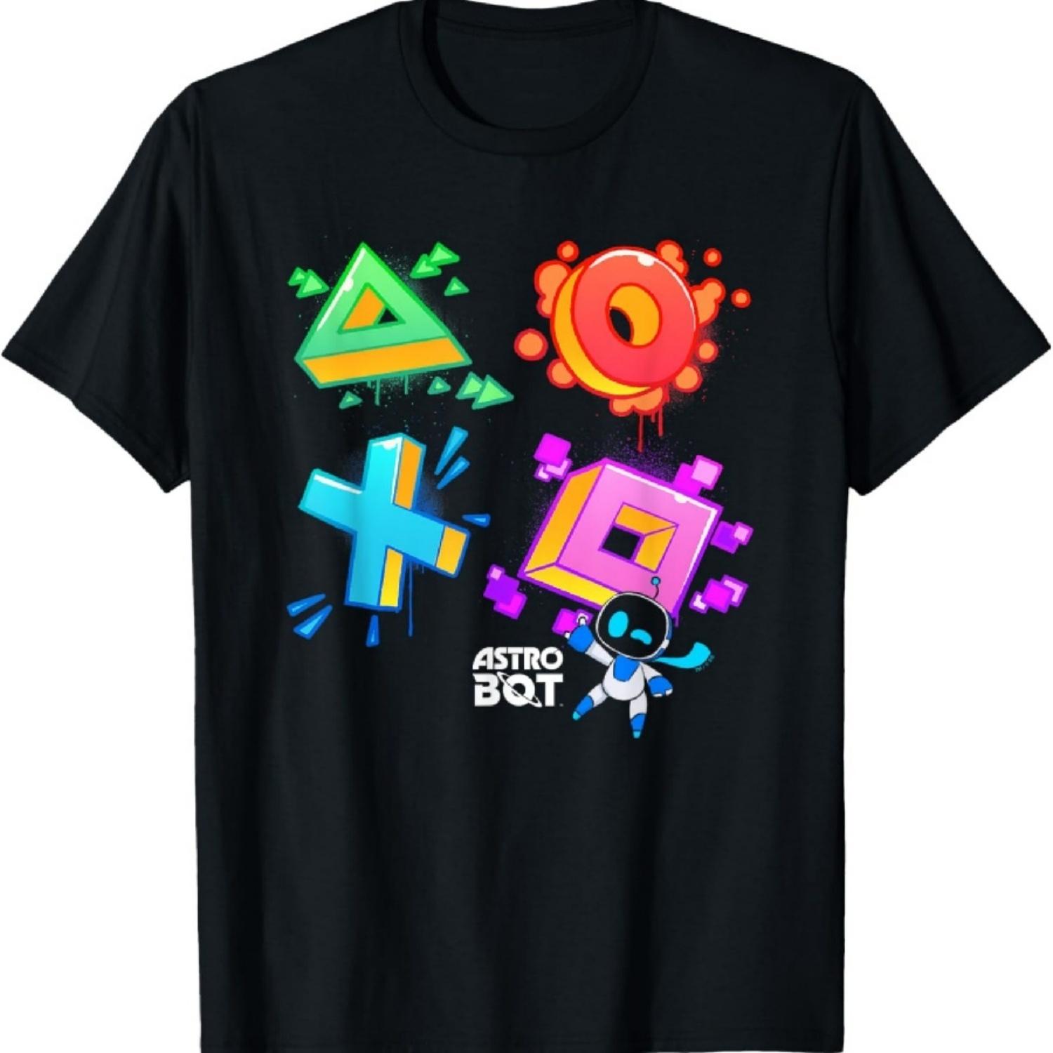 

Graffiti Style Buttons PlayStation T-Shirt S чёрный