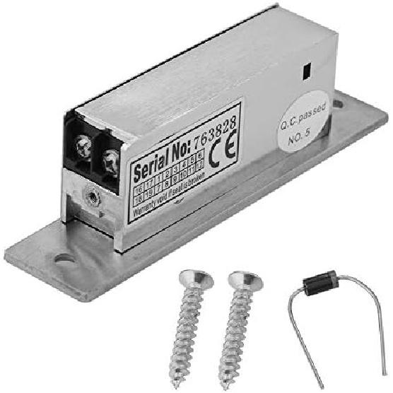 12V Adjustable Narrow-Type Electric Strike Door Lock Double Unlock Mode Access Control Lock Intelligent Cathode Lock Safety Intelligent Lock NO Fail