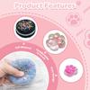 8PCS Taba Squishy Kit,2PCS Biscuit Stress Relief Toy and 4PCS Mini Taba Squishy Paw and 2PCS Fruit Cat Claw Stress Relief Soft Squeeze Fidget Toys Fo