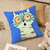 Soft Animals Pillow Case AntiDustmite Plush Cushion Cover with Hidden Zipper for Living Room Sofa Bedroom