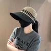 Hat women's summer new big edge bucket hat bow fashion hollow breathable sunshade sunscreen hat