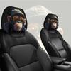 2pcs Hip-hop Monkey Kpop Car Headrest Covers Car Interior Washable and Stretchable Easy To Install Essential for Travel