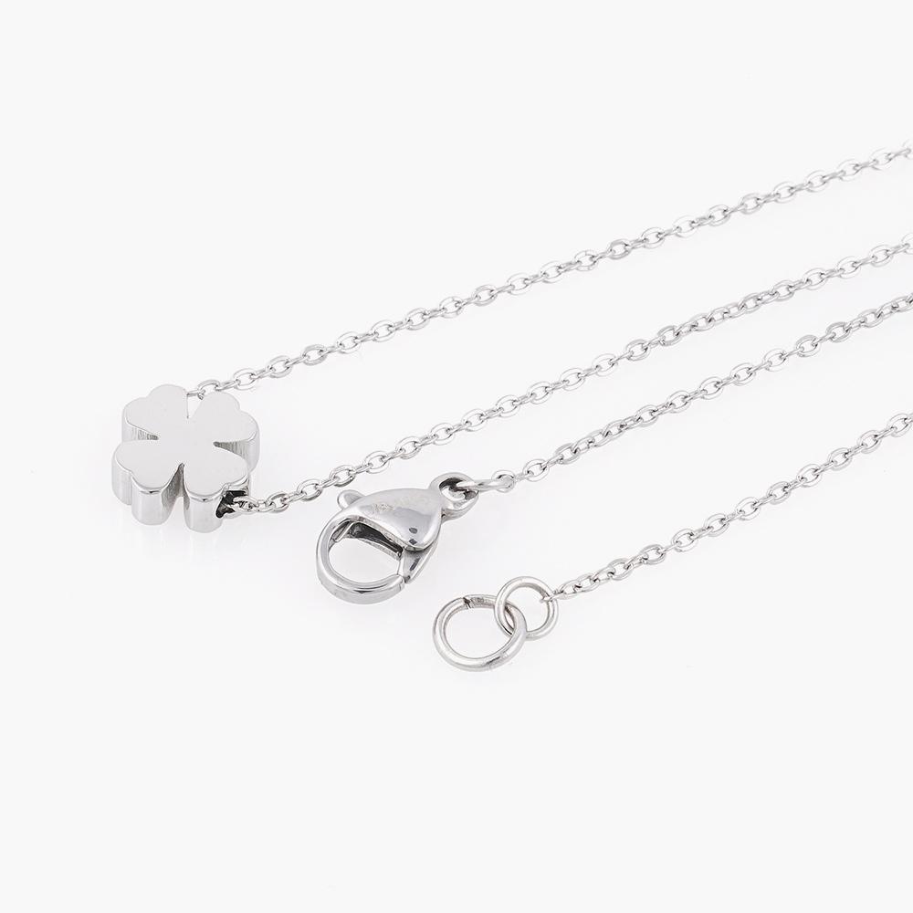 Jbans Classic Mongle Clover Point Necklace (C2403-An799_Sv)