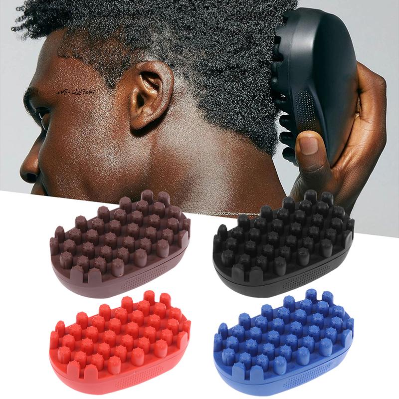 Professionelle Lockenbürste mit Schwamm, Twist-Bürste, magische afrikanische Locken-, Wellen- und Dreadlock-Bürste für natürliches Afro-Haarstyling