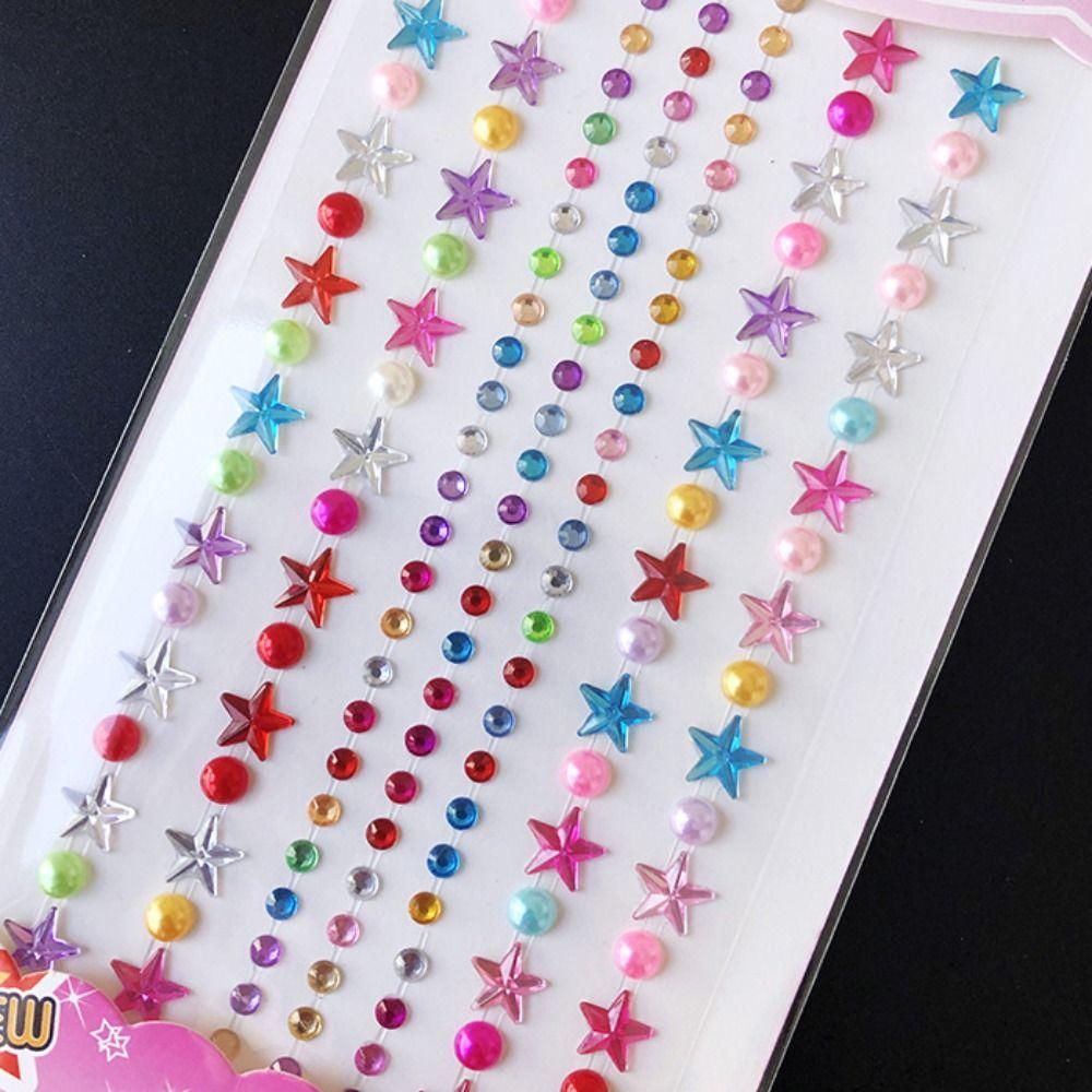 DIY Mobile Phone 3D Gem Stickers Scrapbooking Crystal Rhinestone Sticker  Children Toy