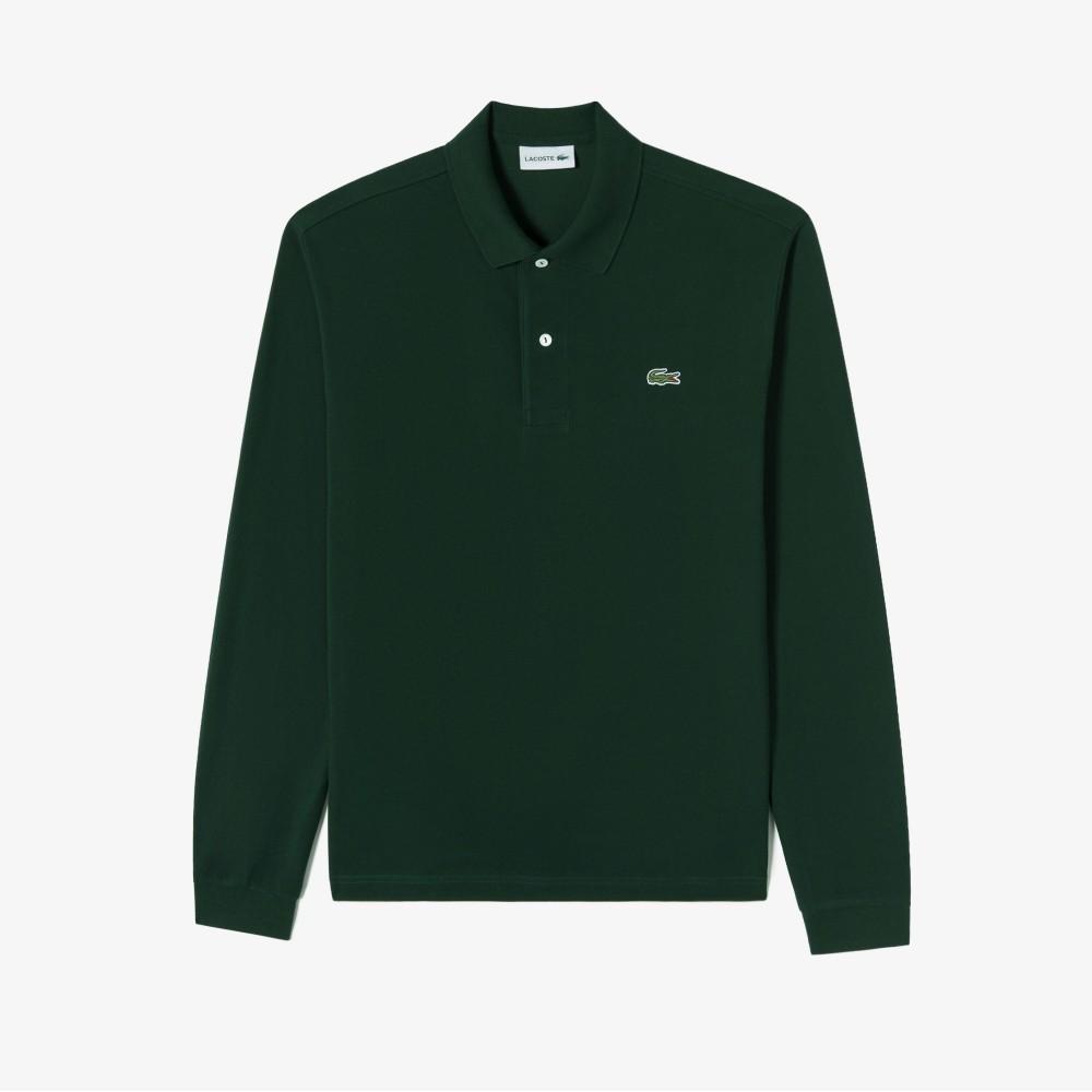 Lacoste Men's French Regular Fit Basic Long Sleeve Polo Shirt PH732E-56GYZP