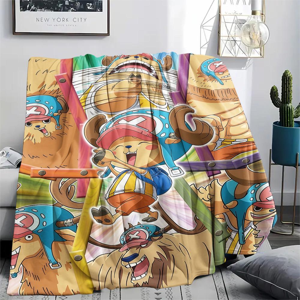 1 BUC Bucată Unică Tony Tony Chopper Pătură din Flanel cu Model Potrivită pentru Toate Sezoanele Pentru Decor Acasă Căldură și Confort Cadouri Cadou de Sărbători