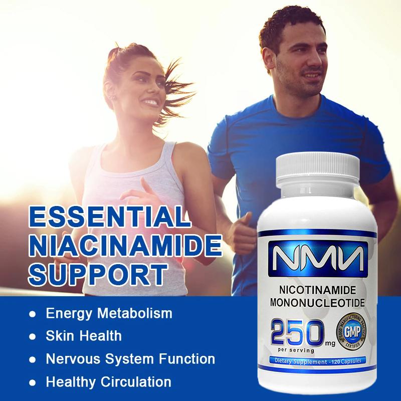 Bcuelov NMN Niacinamide Mononucleotide Capsules 250mg High Content Niacinamide Protects Skin Health and Enhances Immunity