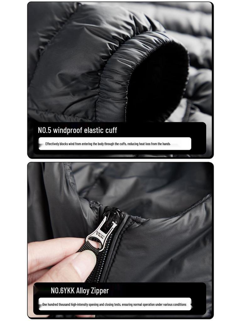 Chaleco Ligero de Plumas Unisex Big Goose Negro - Colección Otoño/Invierno 2025