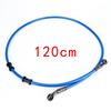 M10 50-120cm Motorcycle Dirt Bike Braided Line Steel Brake Hose Cable Hydraulic Banjo Pipe Universal Fit Racing
